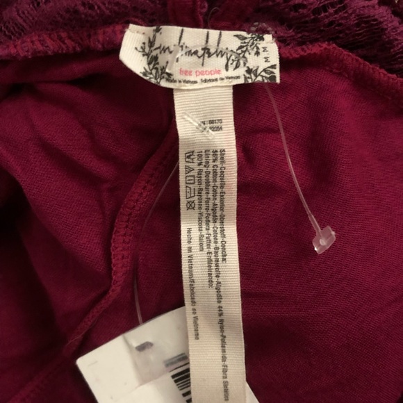 Free People Raspberry Lace Dress - Picture 5 of 5